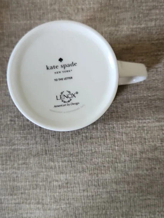 NWT Kate Spade Wickford To The Letter Monogram S By Lenox - Picture 5 of 6